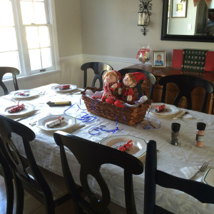 Christmas Pie Table