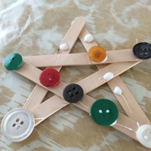 popsicle stick star button