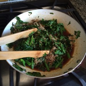 Asian Sauteed Greens and Simple Stir Fry Sauce