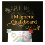 Make a Magnetic Chalkboard Wall