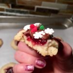 Raspberry Shortbread Cookies with Chocolate Ganache